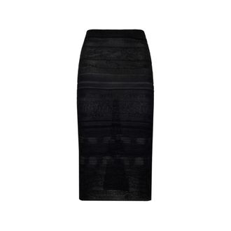 Laneus Midi Skirts, female, Black, Size: M Laneus Skirts