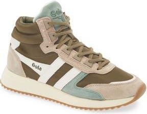 Gola Chicago High Top Sneaker in Khaki/Cappuccino/Off White at Nordstrom Rack, Size 10