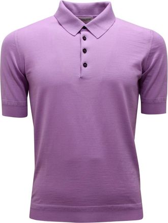 Goes Botanical Italiaanse wollen trui in lila - Heren - Polos - Paars - S - Wol - Tops