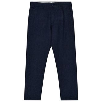 Knowledge Cotton Apparel Chuck Regular Linen Pants Freizeithose f&uuml;r Herren | blau