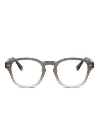 Brunello Cucinelli round-frames glasses - men - Acetate - 50 - Brown