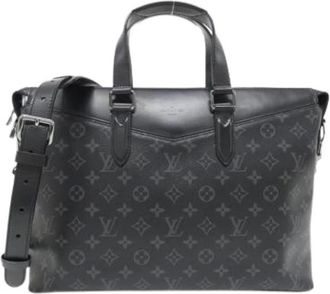 Louis Vuitton Pre-owned Handbags, male, Black, Size: ONE SIZE Pre-owned Briefcase Handbag