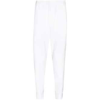 Dsquared2 Sweatpants, male, White, XL, Iconic White Cotton Joggers