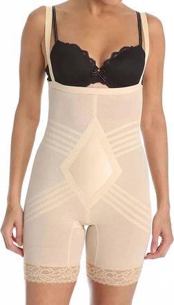 Rago Wear Your Own Bra Body Briefer In Beige