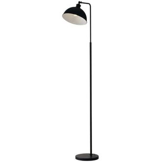 Fan Europe Piantana charleston in metallo nero con interno bianco