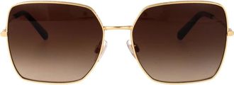 Dolce & Gabbana Stijlvolle zonnebril met model 0Dg 2242 - Dames - Zonnebrillen - Geel - 57 MM - Accessoires