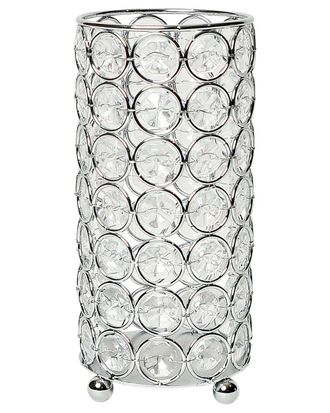 Lalia Home Elipse Crystal Decorative Flower Vase