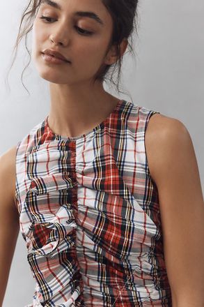 Hunter Bell Sleeveless Ruffle Peplum Top