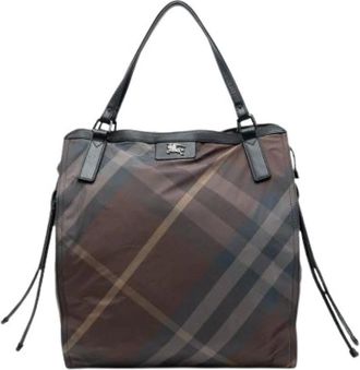 Burberry Pre-owned Tote Bags, female, Brown, Size: ONE SIZE Pre-owned Buckleigh Tote Bag