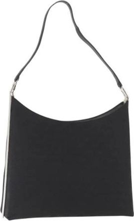 Ferragamo Pre-owned Shoulder Bags, female, Black, Size: ONE SIZE Pre-owned Canvas Shoulder Bag