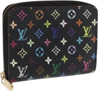 Louis Vuitton Pre-owned Wallets, female, Black, Size: ONE SIZE Pre-owned Canvas Wallet