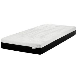 Beliani Beliani - Colch&oacute;n De Espuma Visco Gel Firme Duro Con Funda Extra&iacute;ble De Poli&eacute;ster Con Cremallera 90 X 200 Cm Spongy