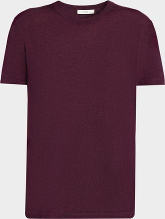 Co Fine Cashmere Knit Short-Sleeve Shirt