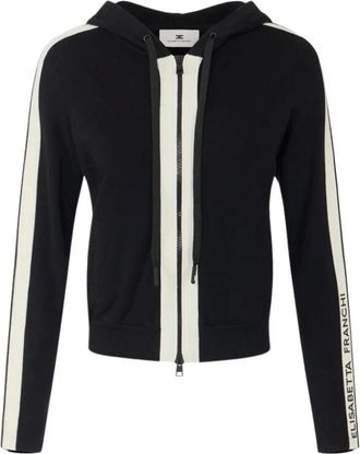 Elisabetta Franchi Mujer, Sudaderas, Negro, Talla: XS