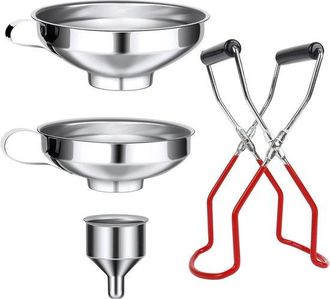 OEM Juego De Embudos De Acero Inoxidable - Pr&aacute;cticos Para Conservar Y Llenar - 4 Piezas