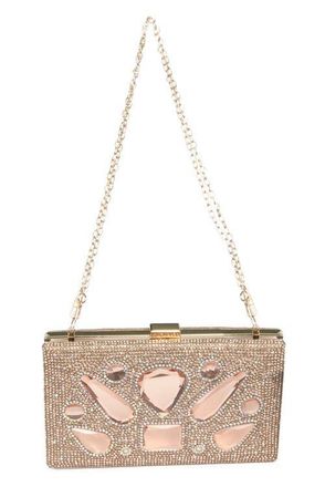 Lauren Lorraine Sheena Clutch in Rose Gold at Nordstrom
