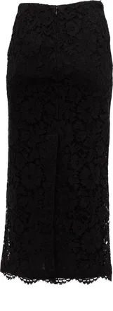 Valentino Garavani Women Black Lace Womens Skirt