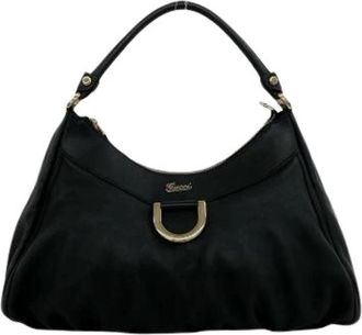 Gucci Pre-owned Vintage Schoudertas - Dames - Vintage Schoudertas - Zwart - ONE Size - Leer - Vintage