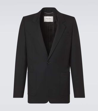 Saint Laurent Wool gabardine blazer