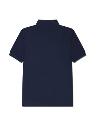 Lacoste Logo-Embroidered Piqu&eacute; Cotton Polo Shirt - Blue