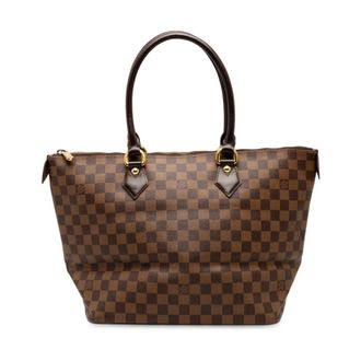 Louis Vuitton Pre-owned Tote Bags, female, Brown, Size: ONE SIZE Pre-owned Leather Tote Bag