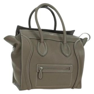 Celine Pre-owned Handbags, female, Gray, Size: ONE SIZE Pre-owned Vintage Hand Bag