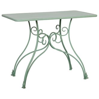 Wanderlust Deco Recibidor-consola de metal envejecido verde 100x52x76