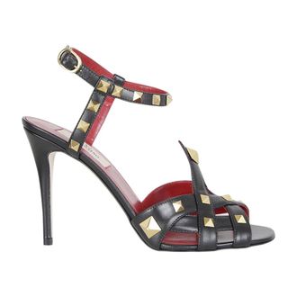 Valentino High Heel Sandals, female, Black, Size: 8 1/2 US Studdy Sandal