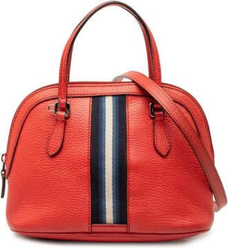 Gucci Pre-owned Handbags, female, Red, Size: ONE SIZE Pre-owned Leather Top Handle Bag