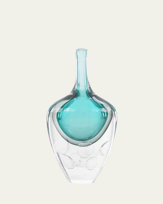 John-Richard Azure Art Glass Vase