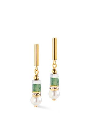 Coeur de Lion Precious Fusion Offset Earrings in Green at Nordstrom