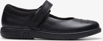 Clarks Jazzy Jig K. Zwarte Leren Schoenen