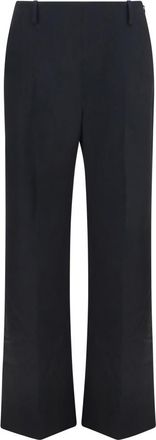 Khaite Black Regular Flat Front Pant