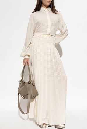 Fendi Silk Dress, Womens, Cream