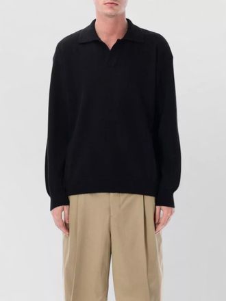 Roberto Collina long sleeve polo cotton knit sweater
