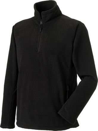 Russell Athletic Russell Heren Quarter Zip Fleece Top (Zwart)