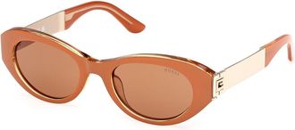 Guess GU00261-H 42E Womens Sunglasses Orange Size 52