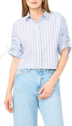 1.State Gathered Sleeve Shirt in Xenon Blue at Nordstrom Rack, Size X-Small