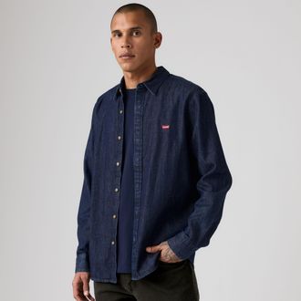Levi's Battery Housemark Standard Shirt - Mens - 2XL - Blue