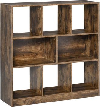 HOMCOM Homcom - Storage Shelf 3-Tier Bookcase Display Rack Home Organizer for Home Office