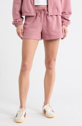 Zella Feather Fleece Shorts in Pink Nostalgia at Nordstrom Rack, Size X-Small