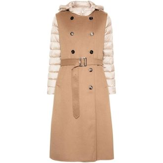 Moorer Dames, Mantels, Beige, Maat: M Wol