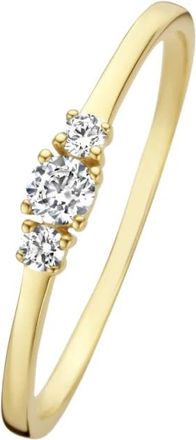 Isabel Bernard Accessoires, Dames, Geel, 56 MM, Rivoli Esm&eacute;e Ring met Zirkonia