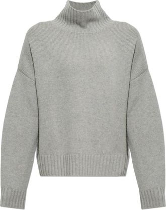 Lisa Yang Cashmere Turtleneck Olai - Heren - Cashmere truien - Grijs - 2XL - Kasjmier - Truien & Vesten