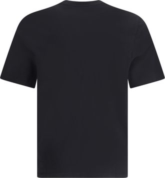 Maison Kitsun&eacute; Mens Fox Head Regular T-Shirt Black Cotton T-Shirts And Polos