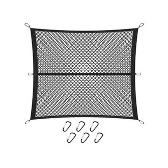 OEM Red Para Maletero De 120 X 120 Cm, Expandible Hasta 210 X 210 Cm, Con 6 Ganchos, Doble Capa, Altamente El&aacute;stica, Para Maletero De Coche/suv