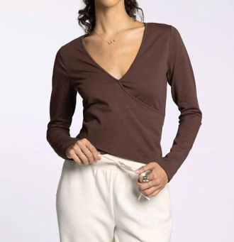 Thread & Supply Tamara Top In Dark Brown