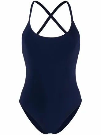 Lido Badpak met gekruiste rugbandjes - Blauw