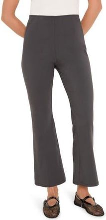 Nic+Zoe Berkeley Wonderstretch Pull-On High Waist Slim Ankle Flare Pants in Charcoal at Nordstrom Rack, Size 8