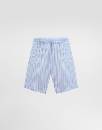 Dolce & Gabbana Striped Poplin Shorts - Woman Pants And Shorts Multicolor 38